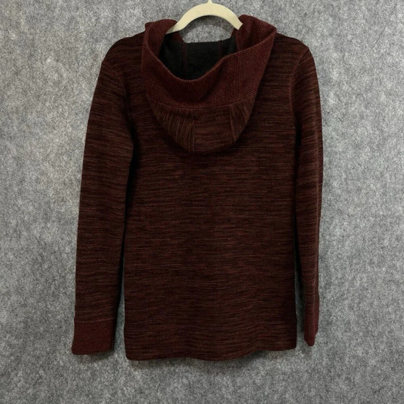 Kuhl Sweater Womens S Isla Hoodie Wool Blend Orange Brown Heathered Gorpcore - Picture 5 of 13